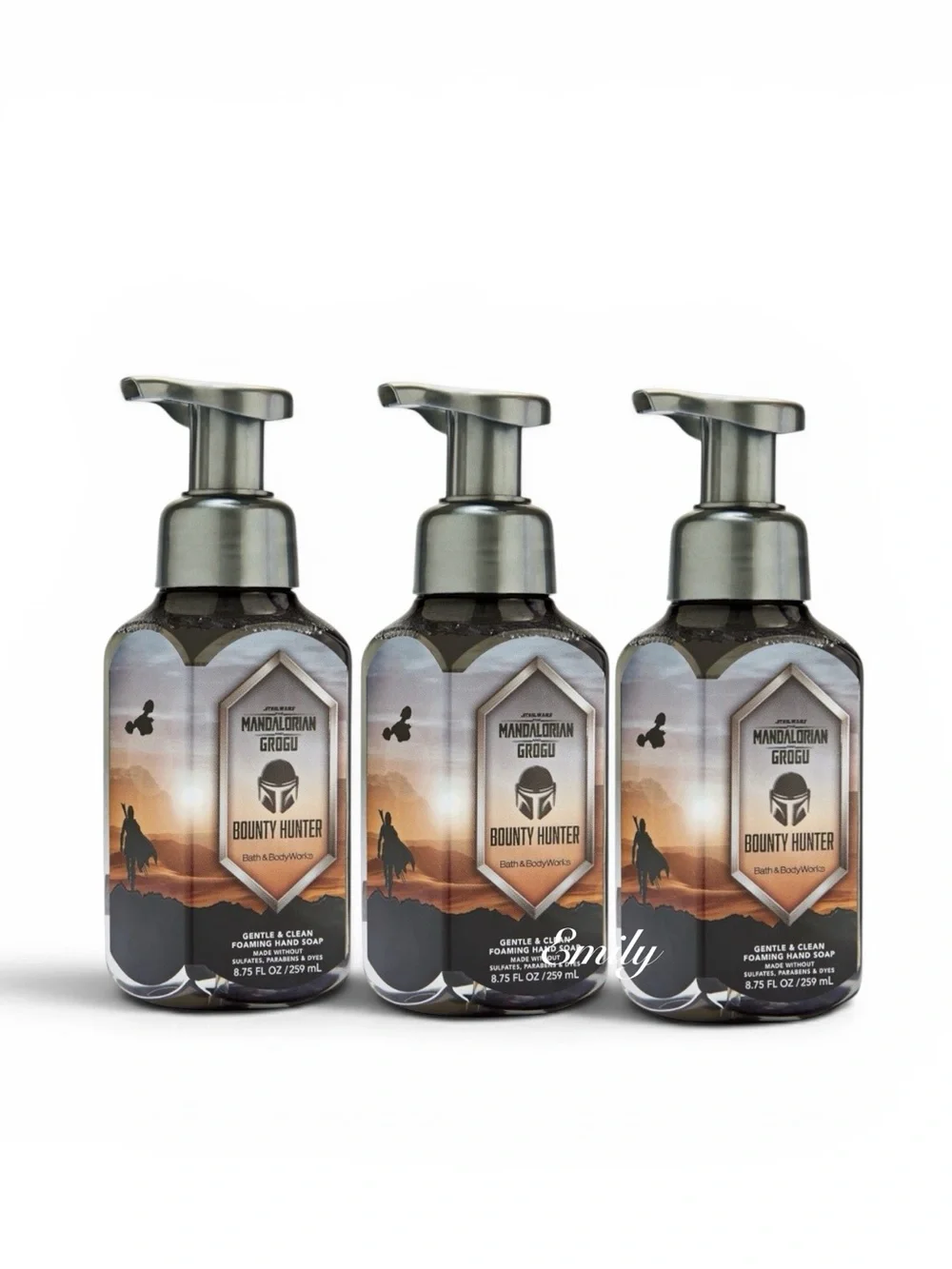 3X Star Wars BOUNTY HUNTER Foaming Hand Soap 8.75 fl oz Set Bundle